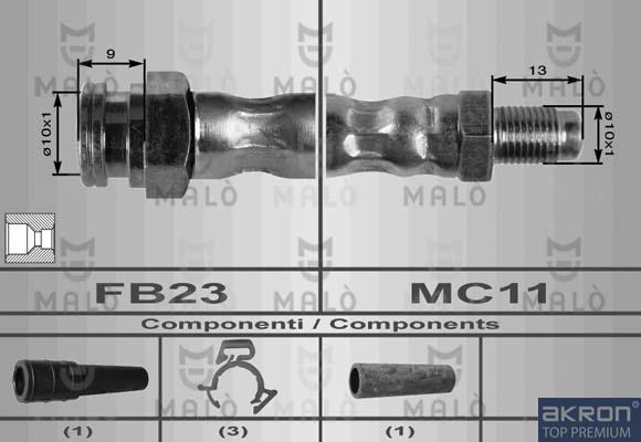 AKRON-MALÒ 8357 - Support, flexible de frein cwaw.fr