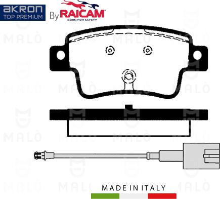 AKRON-MALÒ 28480916 - Kit de plaquettes de frein, frein à disque cwaw.fr