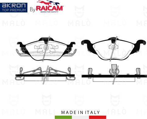 AKRON-MALÒ 28480404 - Kit de plaquettes de frein, frein à disque cwaw.fr