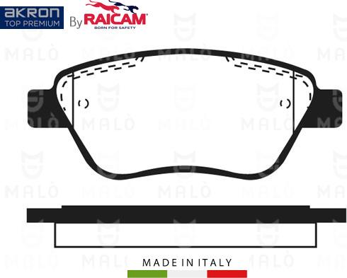 AKRON-MALÒ 28480068 - Kit de plaquettes de frein, frein à disque cwaw.fr