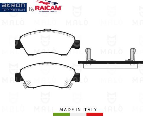 AKRON-MALÒ 28480022 - Kit de plaquettes de frein, frein à disque cwaw.fr