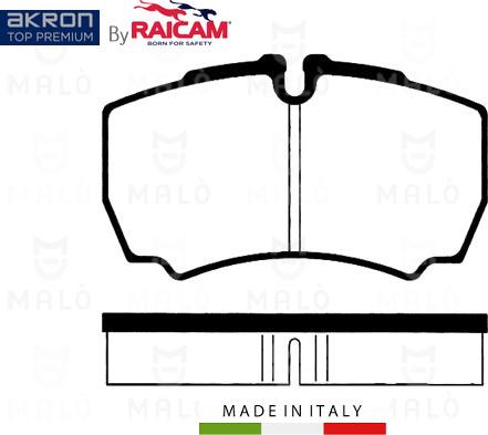 AKRON-MALÒ 28480164 - Kit de plaquettes de frein, frein à disque cwaw.fr