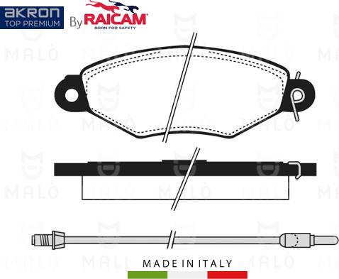 AKRON-MALÒ 28480101 - Kit de plaquettes de frein, frein à disque cwaw.fr