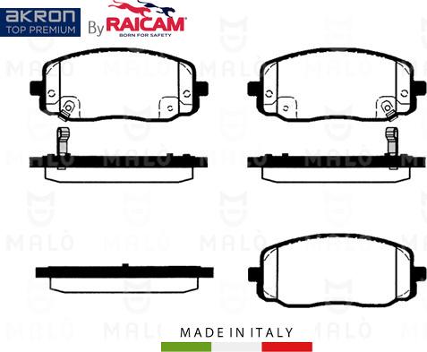 AKRON-MALÒ 28480188 - Kit de plaquettes de frein, frein à disque cwaw.fr