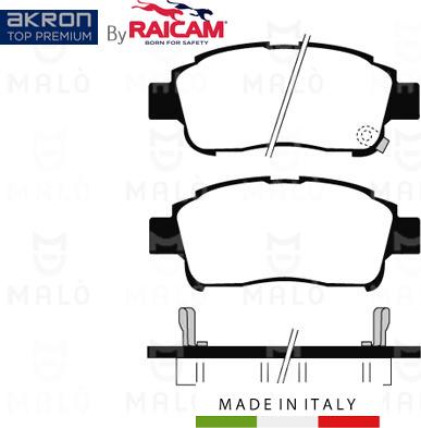 AKRON-MALÒ 28480130 - Kit de plaquettes de frein, frein à disque cwaw.fr