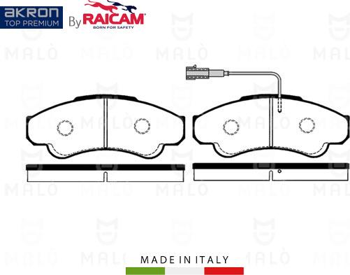 AKRON-MALÒ 28480124 - Kit de plaquettes de frein, frein à disque cwaw.fr