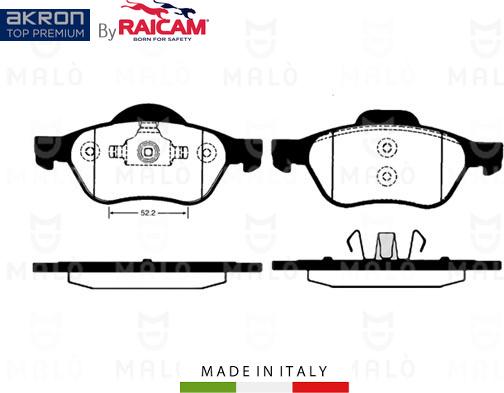 AKRON-MALÒ 28480173 - Kit de plaquettes de frein, frein à disque cwaw.fr