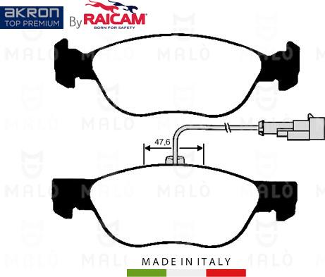 AKRON-MALÒ 28480362 - Kit de plaquettes de frein, frein à disque cwaw.fr