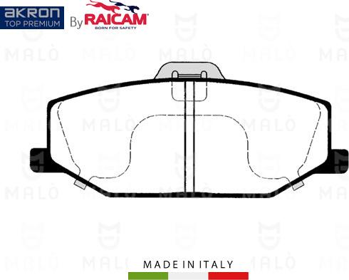 AKRON-MALÒ 28480319 - Kit de plaquettes de frein, frein à disque cwaw.fr