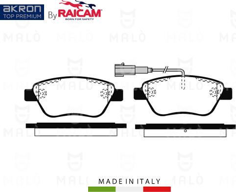 AKRON-MALÒ 28480295 - Kit de plaquettes de frein, frein à disque cwaw.fr