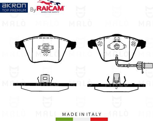 AKRON-MALÒ 28480210 - Kit de plaquettes de frein, frein à disque cwaw.fr