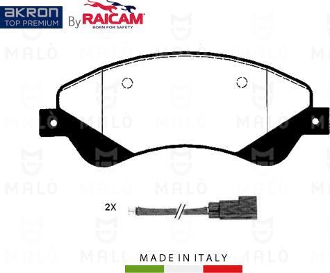 AKRON-MALÒ 28480221 - Kit de plaquettes de frein, frein à disque cwaw.fr