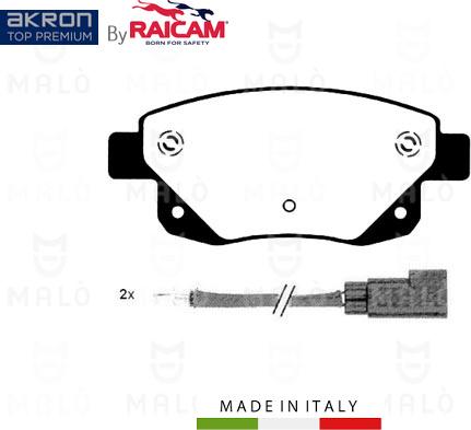 AKRON-MALÒ 28480223 - Kit de plaquettes de frein, frein à disque cwaw.fr