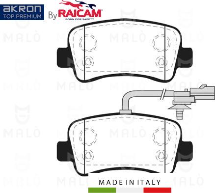 AKRON-MALÒ 28480273 - Kit de plaquettes de frein, frein à disque cwaw.fr