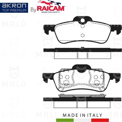 AKRON-MALÒ 28481094 - Kit de plaquettes de frein, frein à disque cwaw.fr