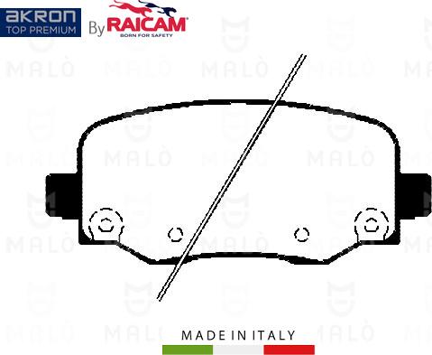 AKRON-MALÒ 28481152 - Kit de plaquettes de frein, frein à disque cwaw.fr