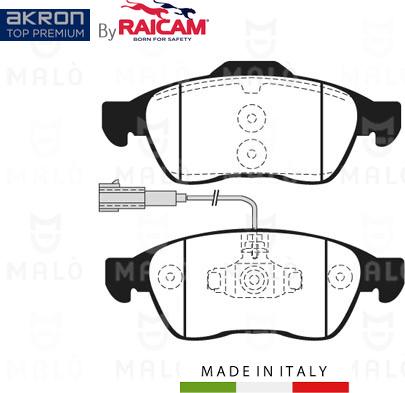 AKRON-MALÒ 28481113 - Kit de plaquettes de frein, frein à disque cwaw.fr