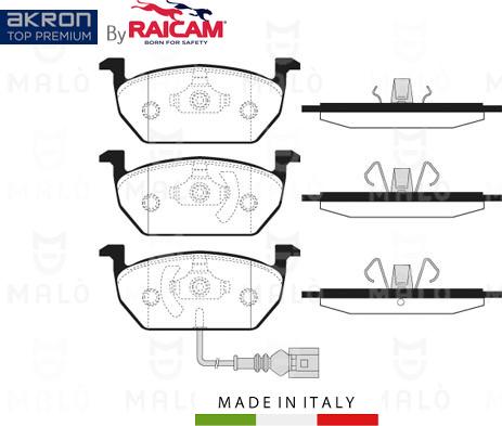 AKRON-MALÒ 28481125 - Kit de plaquettes de frein, frein à disque cwaw.fr