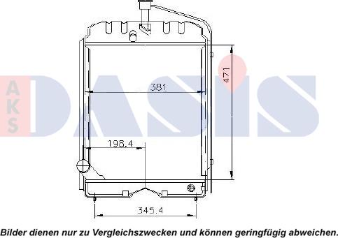 AKS Dasis 440009N - Radiateur, refroidissement du moteur cwaw.fr