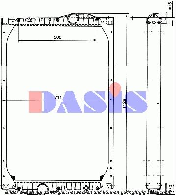 AKS Dasis 460000N - Radiateur, refroidissement du moteur cwaw.fr