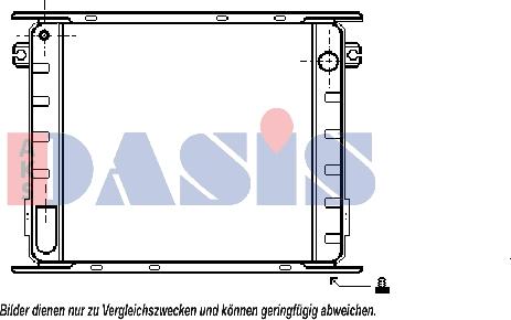 AKS Dasis 400013N - Radiateur, refroidissement du moteur cwaw.fr