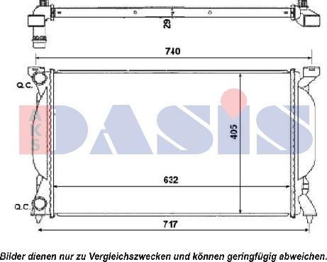 AKS Dasis 480038N - Radiateur, refroidissement du moteur cwaw.fr