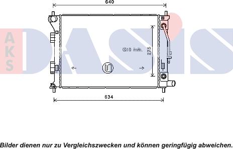 AKS Dasis 560098N - Radiateur, refroidissement du moteur cwaw.fr