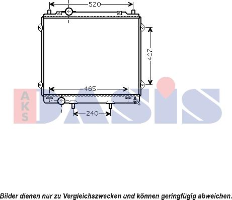 AKS Dasis 560041N - Radiateur, refroidissement du moteur cwaw.fr