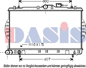 AKS Dasis 560016N - Radiateur, refroidissement du moteur cwaw.fr