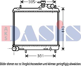 AKS Dasis 560025N - Radiateur, refroidissement du moteur cwaw.fr