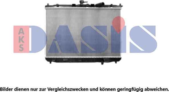 AKS Dasis 510081N - Radiateur, refroidissement du moteur cwaw.fr