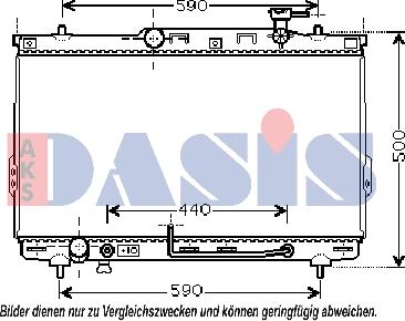 AKS Dasis 510034N - Radiateur, refroidissement du moteur cwaw.fr