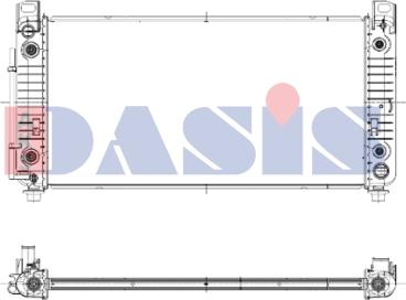 AKS Dasis 520107N - Radiateur, refroidissement du moteur cwaw.fr