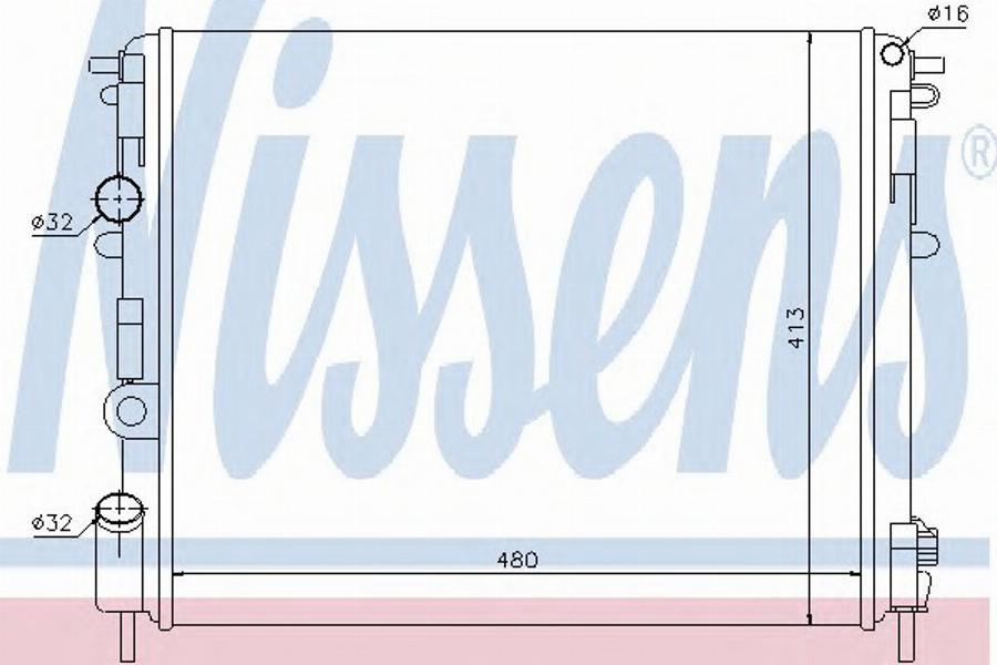 AKS Dasis 602272R - Radiateur, refroidissement du moteur cwaw.fr