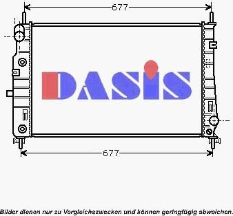 AKS Dasis 090068N - Radiateur, refroidissement du moteur cwaw.fr