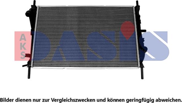 AKS Dasis 090072N - Radiateur, refroidissement du moteur cwaw.fr