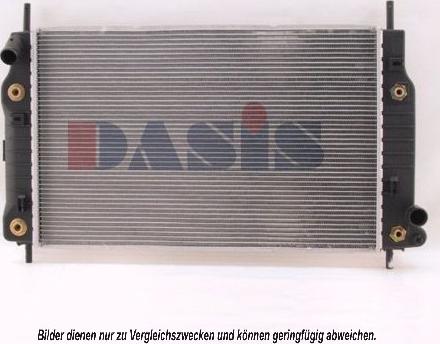 AKS Dasis 090720N - Radiateur, refroidissement du moteur cwaw.fr