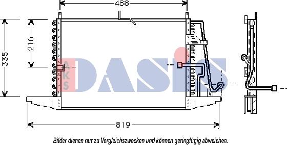 AKS Dasis 092080N - Condensateur, climatisation cwaw.fr