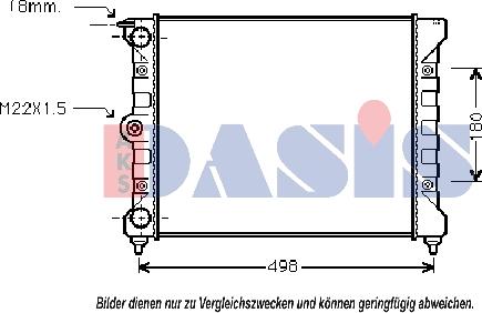 AKS Dasis 040440N - Radiateur, refroidissement du moteur cwaw.fr