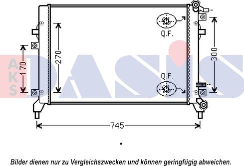 AKS Dasis 040053N - Radiateur, refroidissement du moteur cwaw.fr