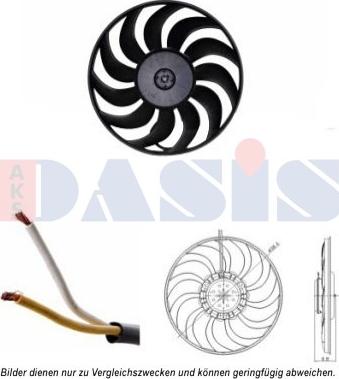 AKS Dasis 048054N - Ventilateur, refroidissement du moteur cwaw.fr