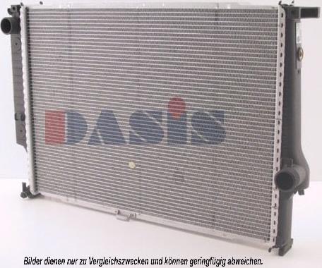 AKS Dasis 051450N - Radiateur, refroidissement du moteur cwaw.fr