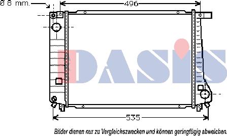 AKS Dasis 051470N - Radiateur, refroidissement du moteur cwaw.fr