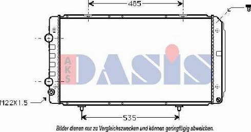 AKS Dasis 060600N - Radiateur, refroidissement du moteur cwaw.fr