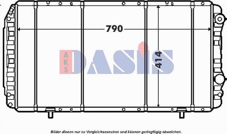 AKS Dasis 060615N - Radiateur, refroidissement du moteur cwaw.fr