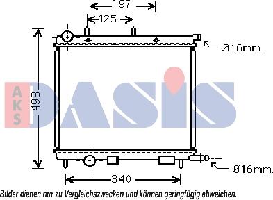 AKS Dasis 060056N - Radiateur, refroidissement du moteur cwaw.fr