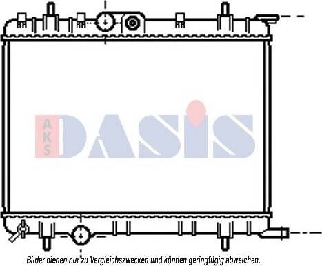 AKS Dasis 060053N - Radiateur, refroidissement du moteur cwaw.fr