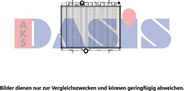 AKS Dasis 060085N - Radiateur, refroidissement du moteur cwaw.fr
