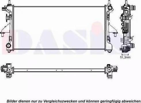 FPS 54 A1225-X - Radiateur, refroidissement du moteur cwaw.fr