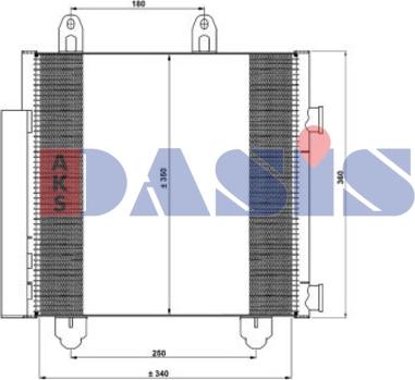 AKS Dasis 062024N - Condensateur, climatisation cwaw.fr